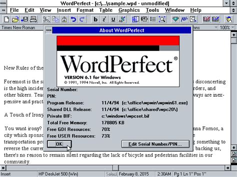 wordperfect 6 1 windows online Reader