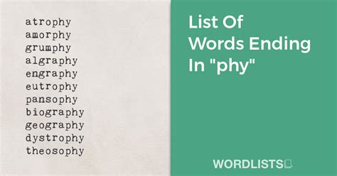 words with phy