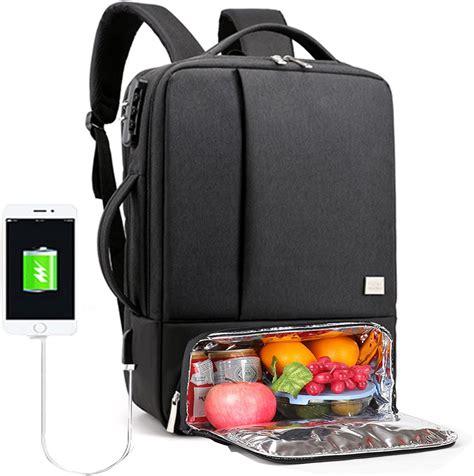 work backpack and lunch bag set