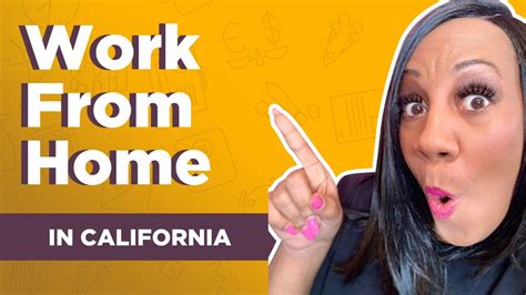 work from home jobs california