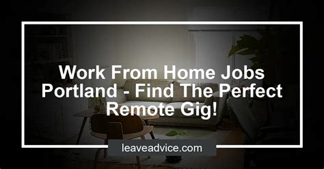 work from home jobs portland