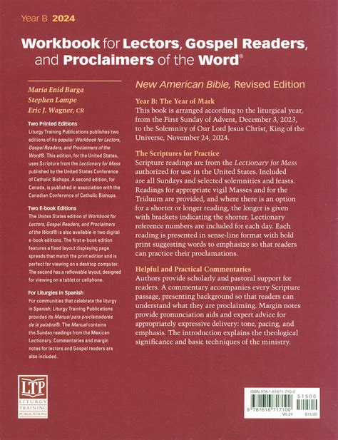 workbook for lectors and gospel readers year c 1998 PDF