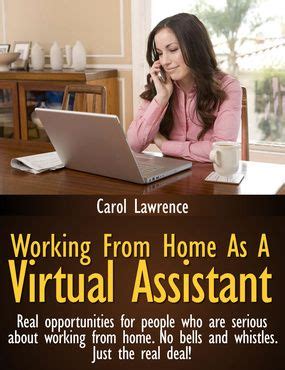 working from home as a virtual assistant real opportunities for people who are serious about working from home Epub