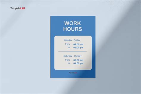 Working Hours Template