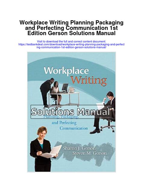 workplace writing planning packaging and perfecting communication PDF
