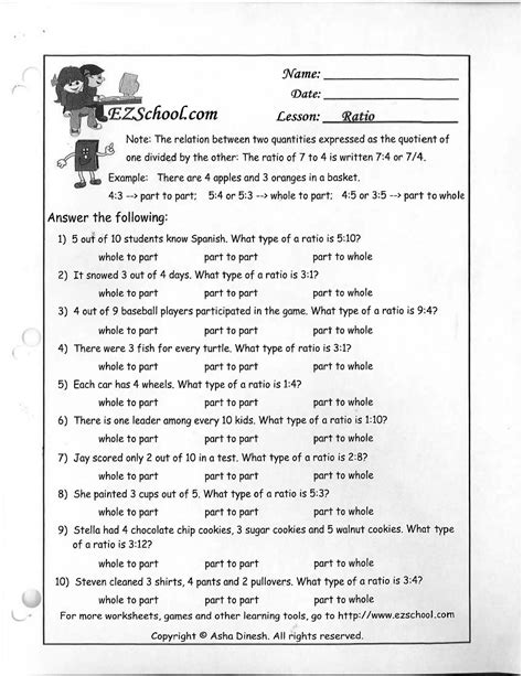 worksheets study guide