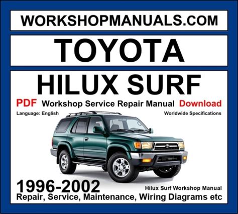 workshop manual hilux surf 1994 Epub