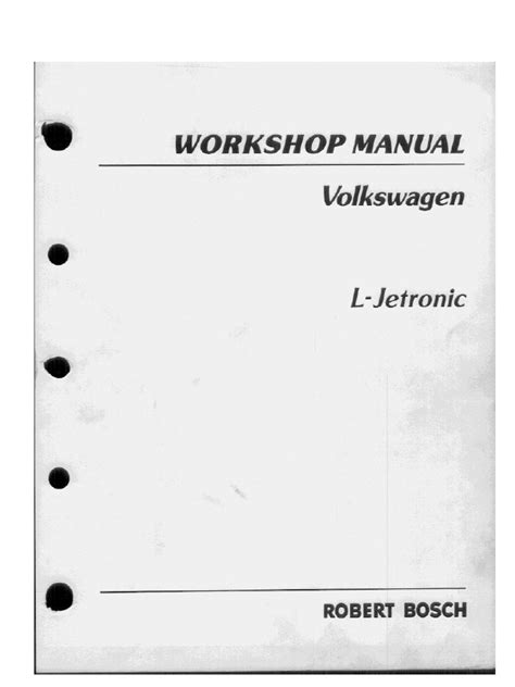 workshop manual l jetronic Doc