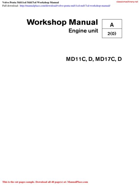 workshop manual md11cd md17cd fresh water Reader