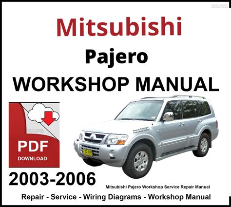 workshop manual pajero pdf Kindle Editon