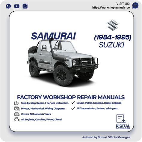 workshop manual suzuki samurai Kindle Editon
