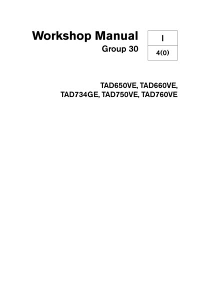 workshop manual tad734ge Ebook PDF