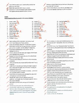 world history semester 2 exam answer key Reader