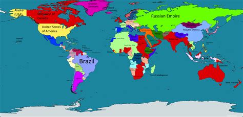 world map pre ww1