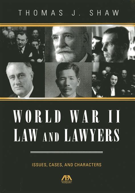 world war ii law and lawyers issues cases and characters Reader