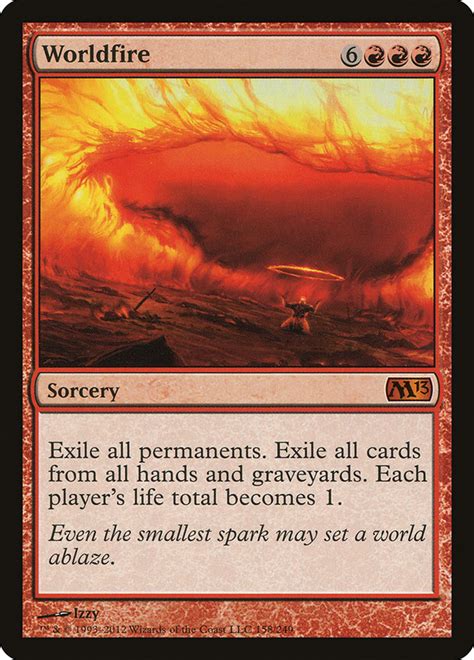 worldfire magic card