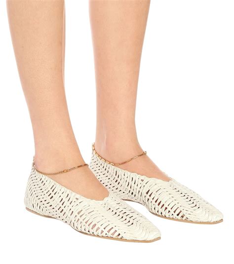 woven ballet flats