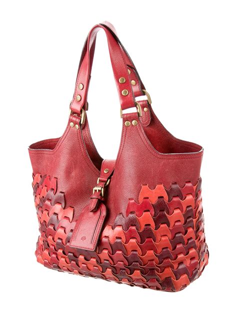 woven leather bag