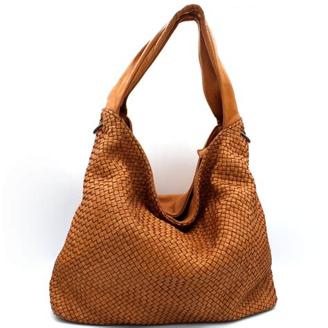 woven leather purse