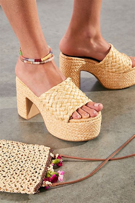 woven platform sandals