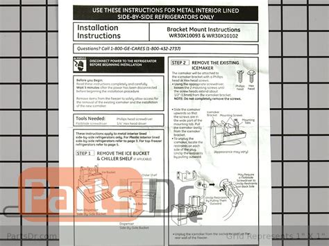 wr30x10093 ge ice maker manual Doc