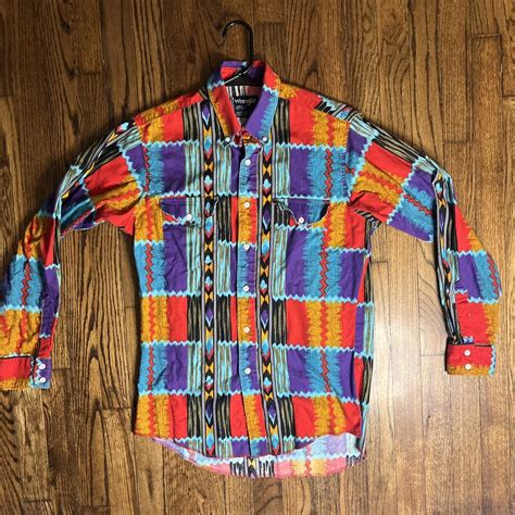 wrangler aztec shirts