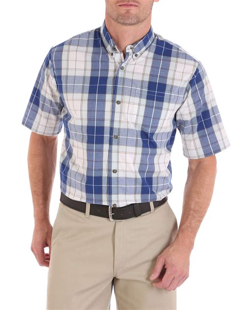 wrangler button up short sleeve shirts