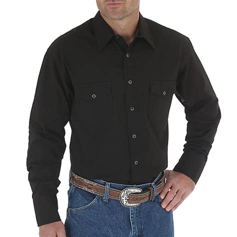 wrangler men's dress shirts