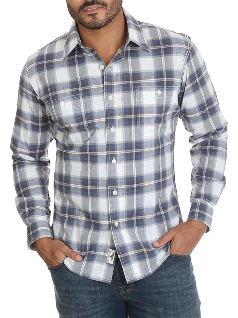 wrangler plaid shirt