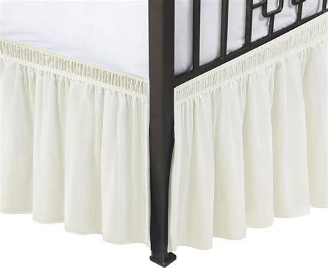 wrap around bed skirt with split corners