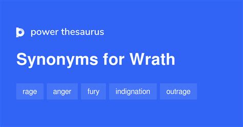 wrath thesaurus