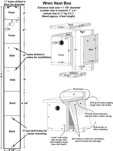 wren birdhouse plans