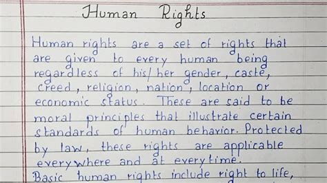 write an essay on human rights Epub