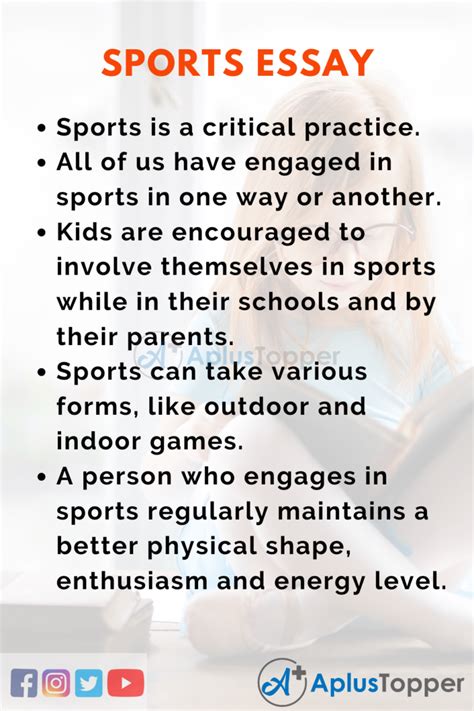 write an essay on sports and games PDF