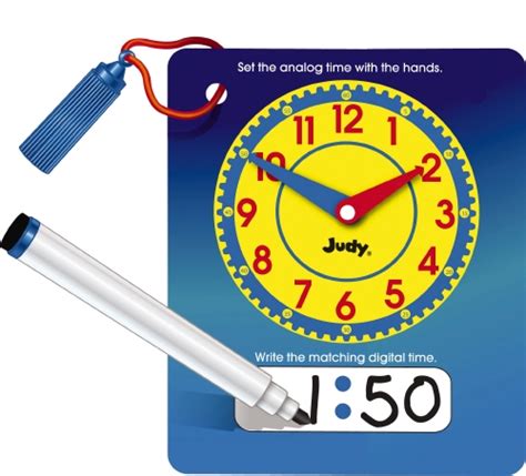 write and wipe judy® clock with pen Doc