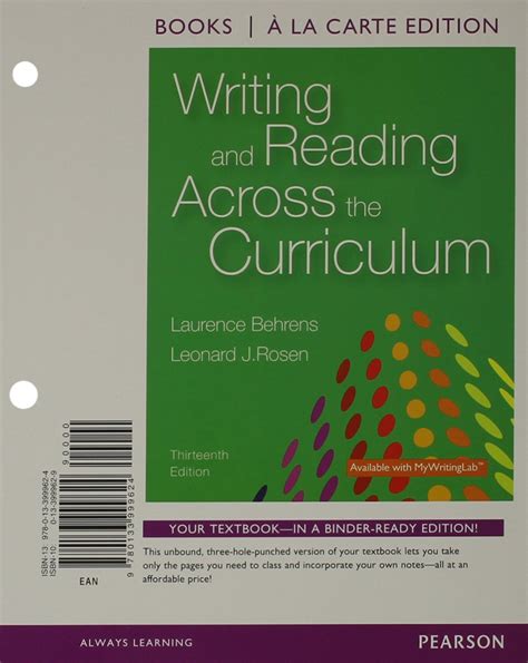 writing and reading across the curriculum 13th edition Kindle Editon