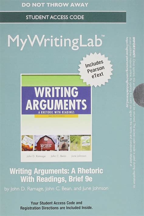 writing arguments a rhetoric with readings 9th edition pdf free Epub