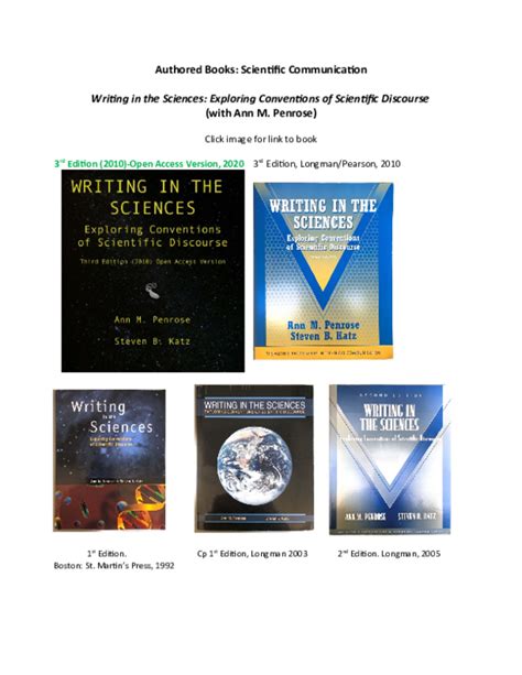 writing in the sciences penrose pdf Reader