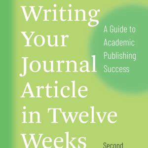 writing journal article twelve weeks Ebook Doc