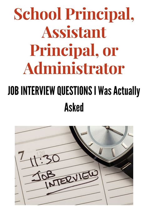 writing prompts for assistant principal job interview PDF