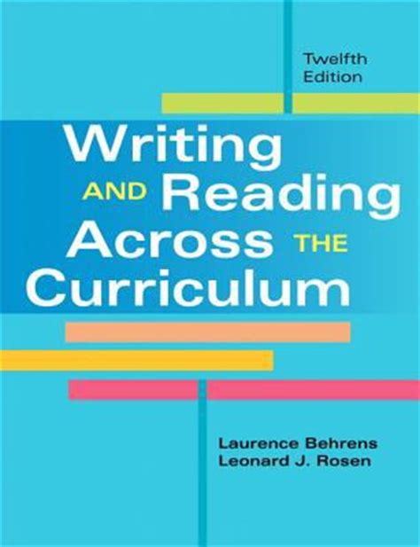 writing reading across the curriculum 12th edition Epub