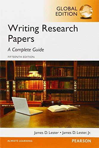 writing research papers a complete guide 15th edition Reader