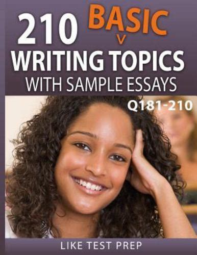 writing topics sample essays q181 210 PDF