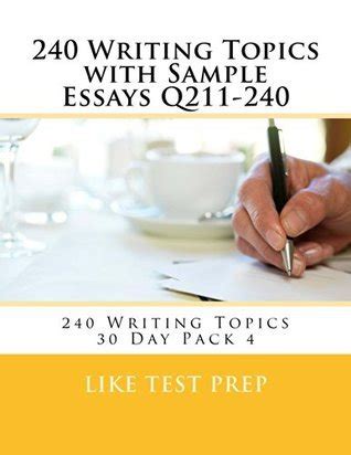 writing topics sample essays q211 240 Epub