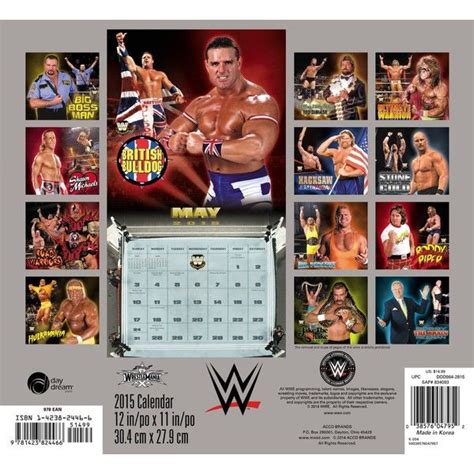 wwe legends wall calendar 2015 Kindle Editon