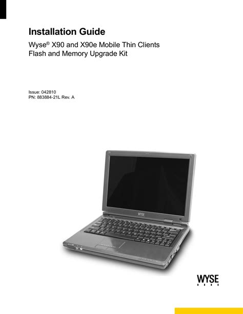 wyse x90 laptops owners manual Doc