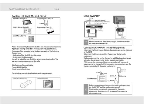 xavix music and circuit owners manual PDF