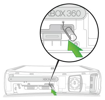 xbox 360 s console how to manually eject the disc tray Reader