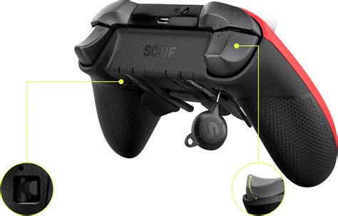 xbox controller with paddles and mouse click triggers