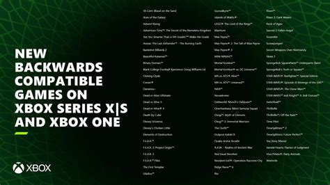 Xbox One Backwards Compatibility Catalog